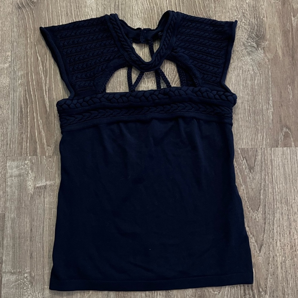 Sita Murt crochet mock neck top - Picture 1 of 11